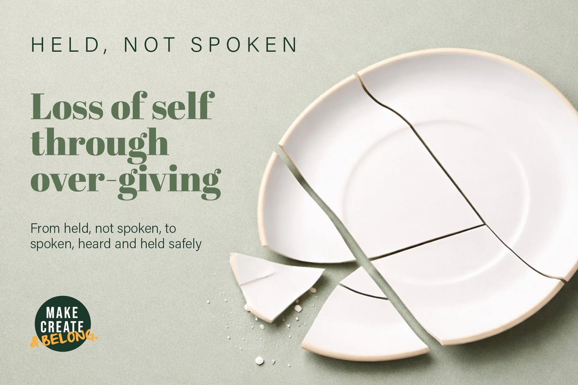 Loss of self through over-giving