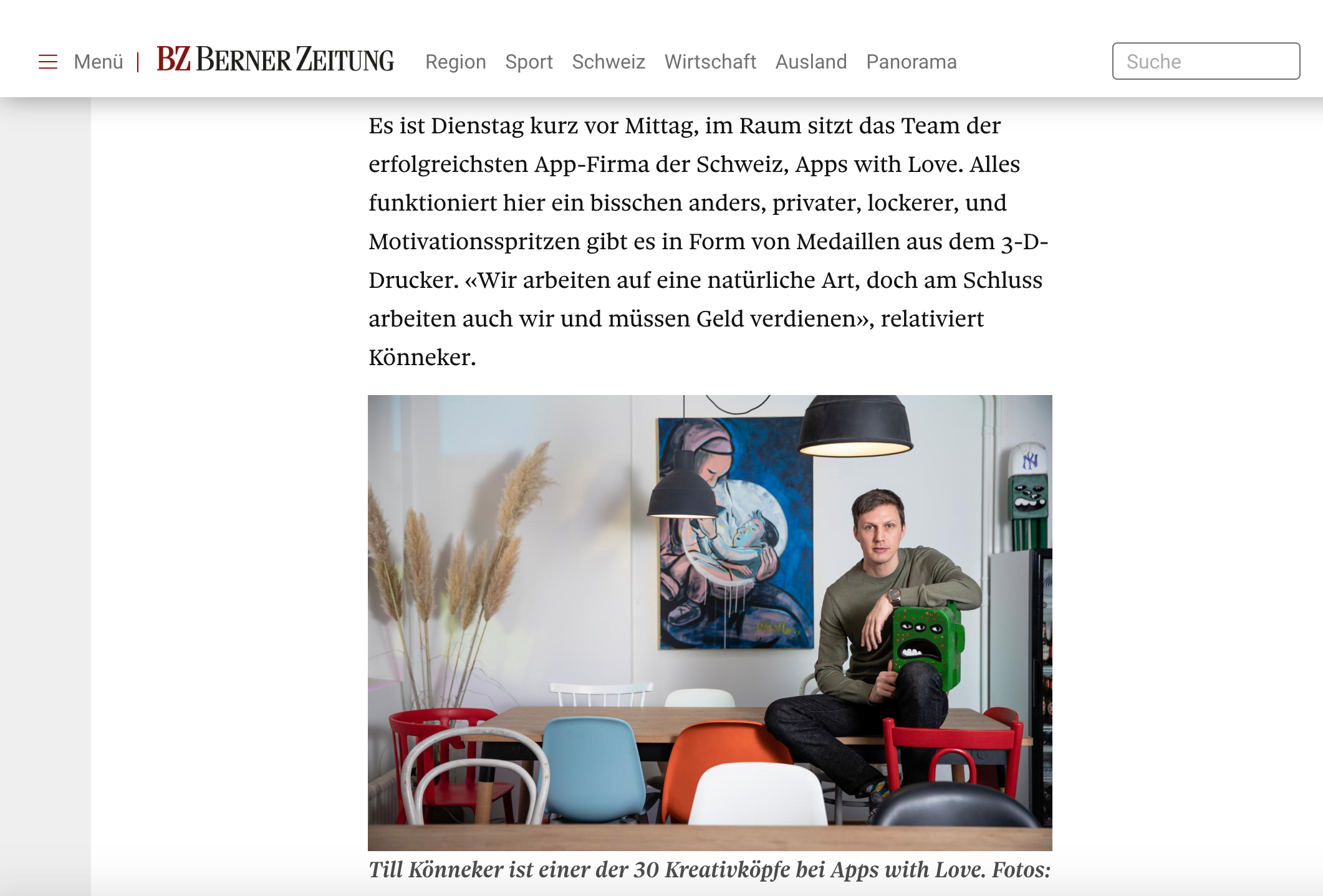 Kultur bei Apps with love / BZ 2019