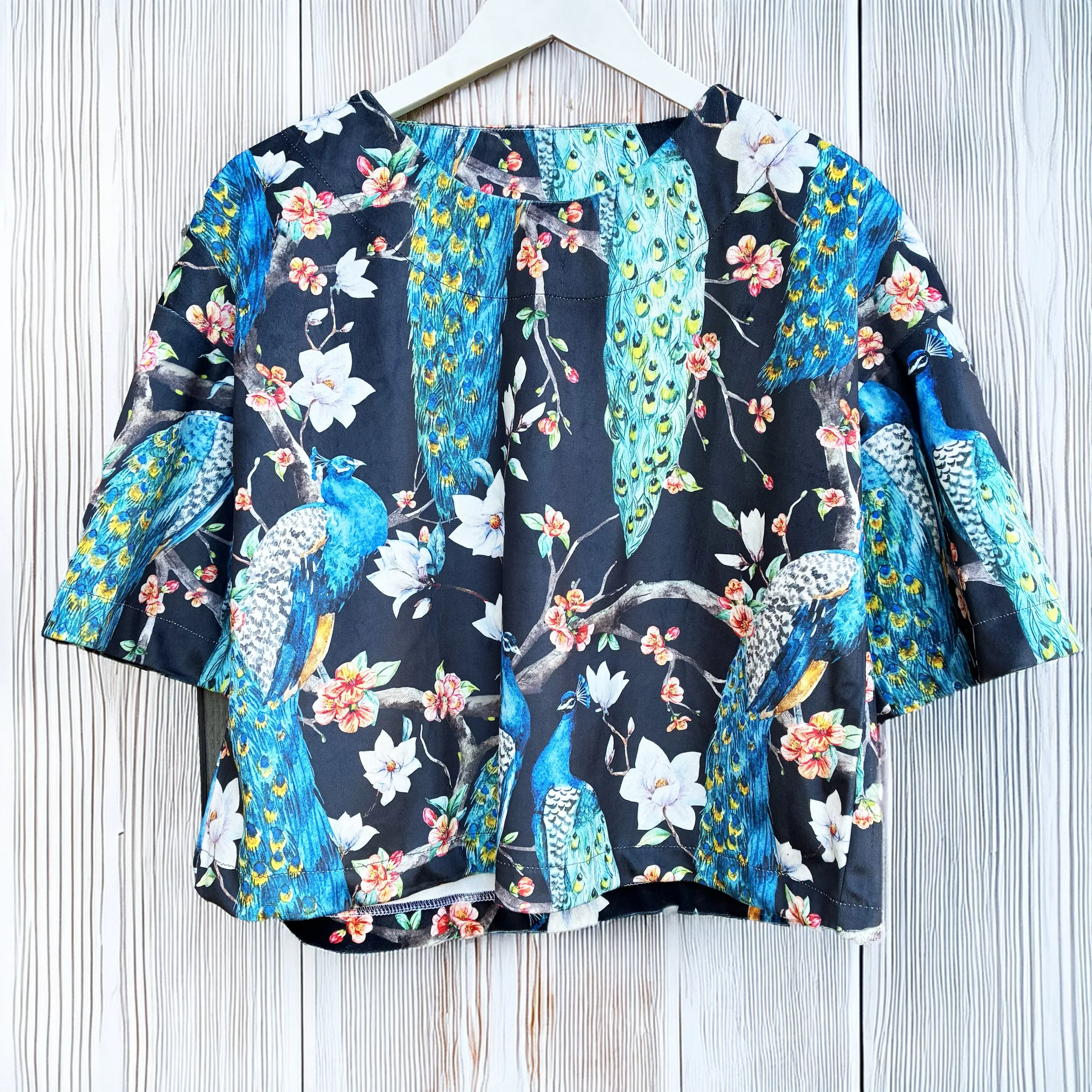 The Verona Peacock Velvet top