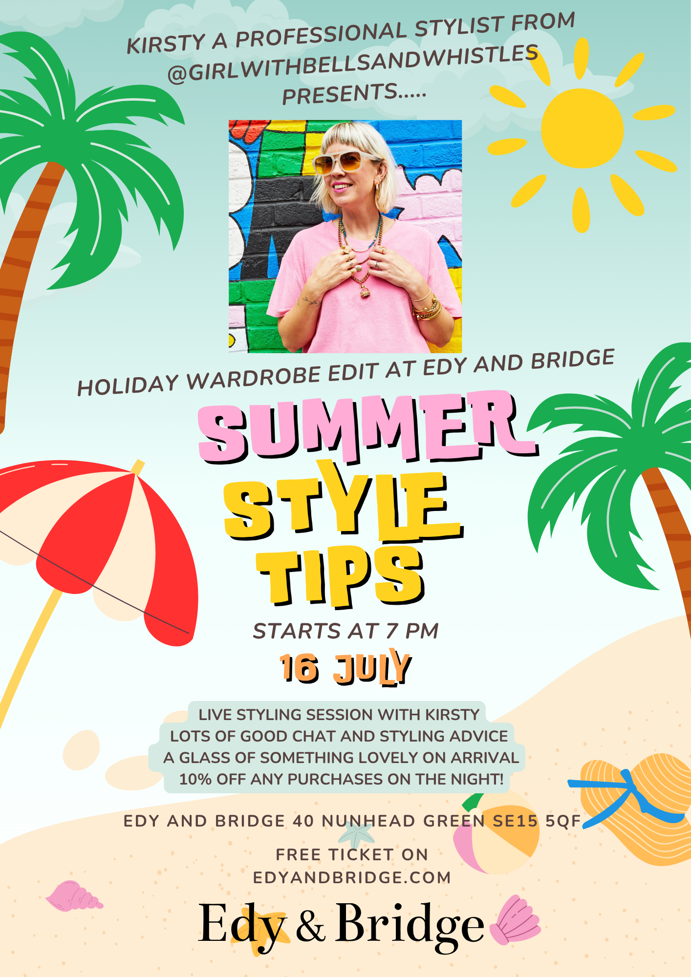 Holiday Wardrobe Edit With A Professional Stylist | 16 July | 7pm
