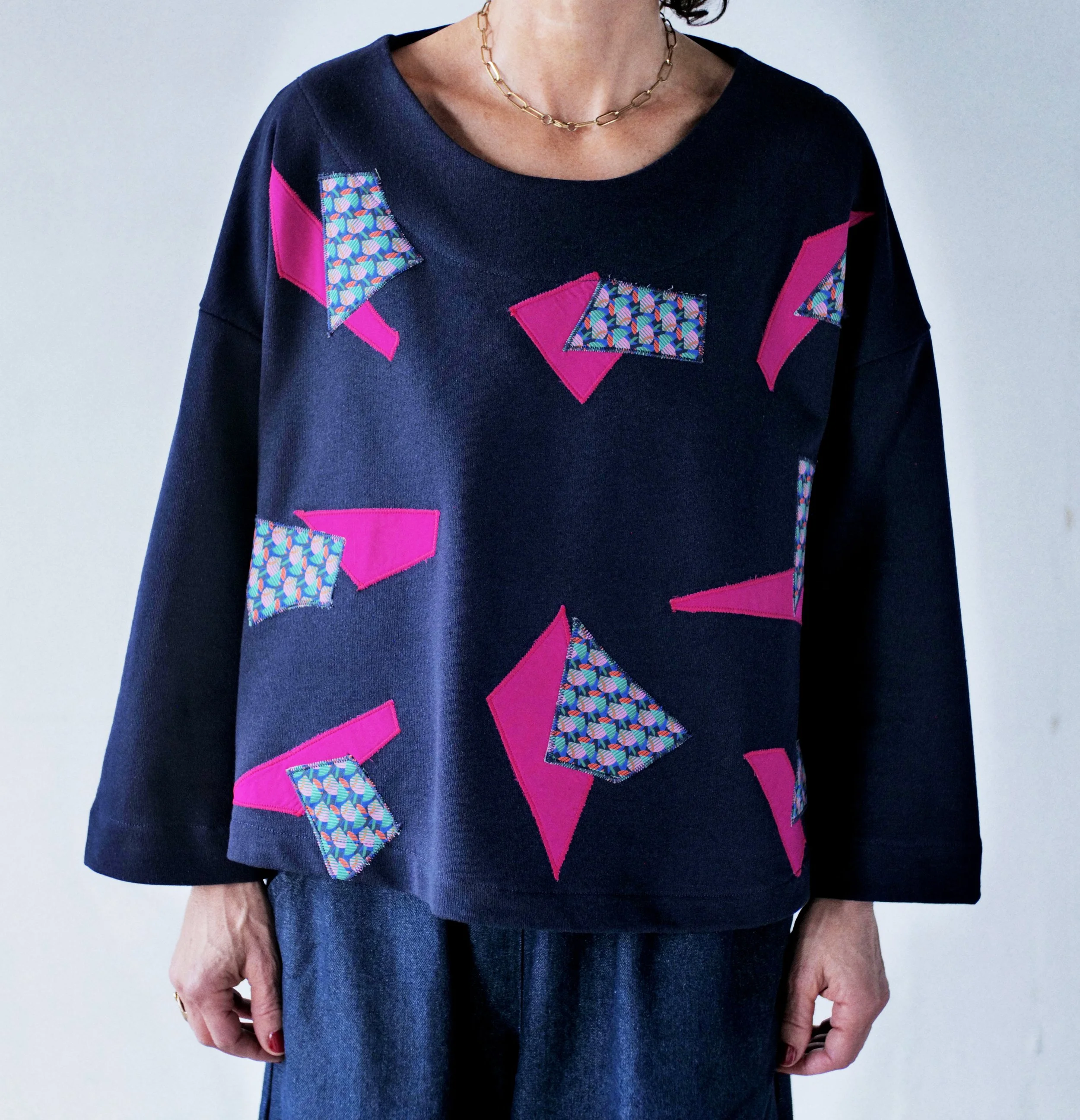 The Odette Top | Navy