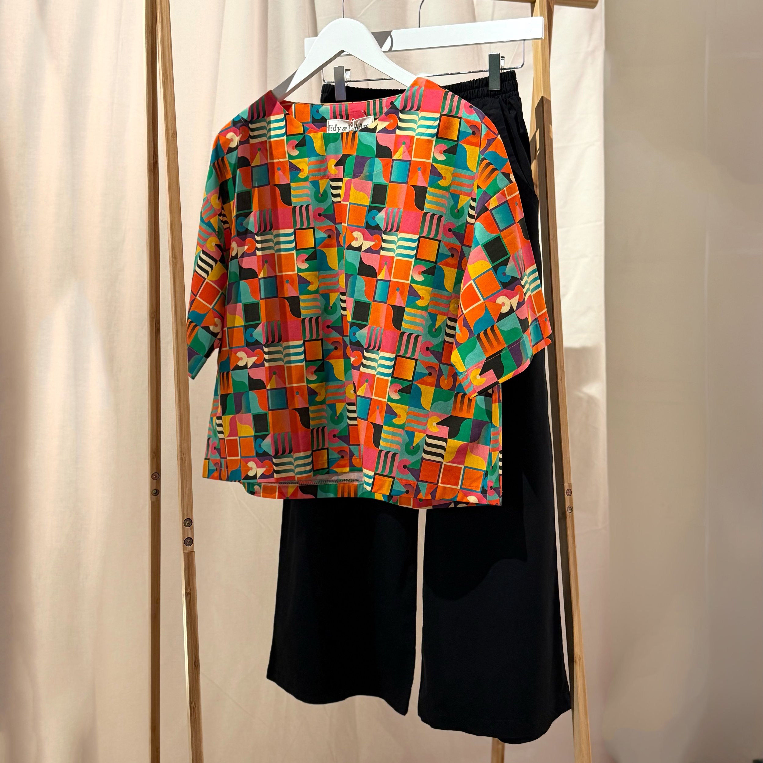 pattern top and black culottes.jpg