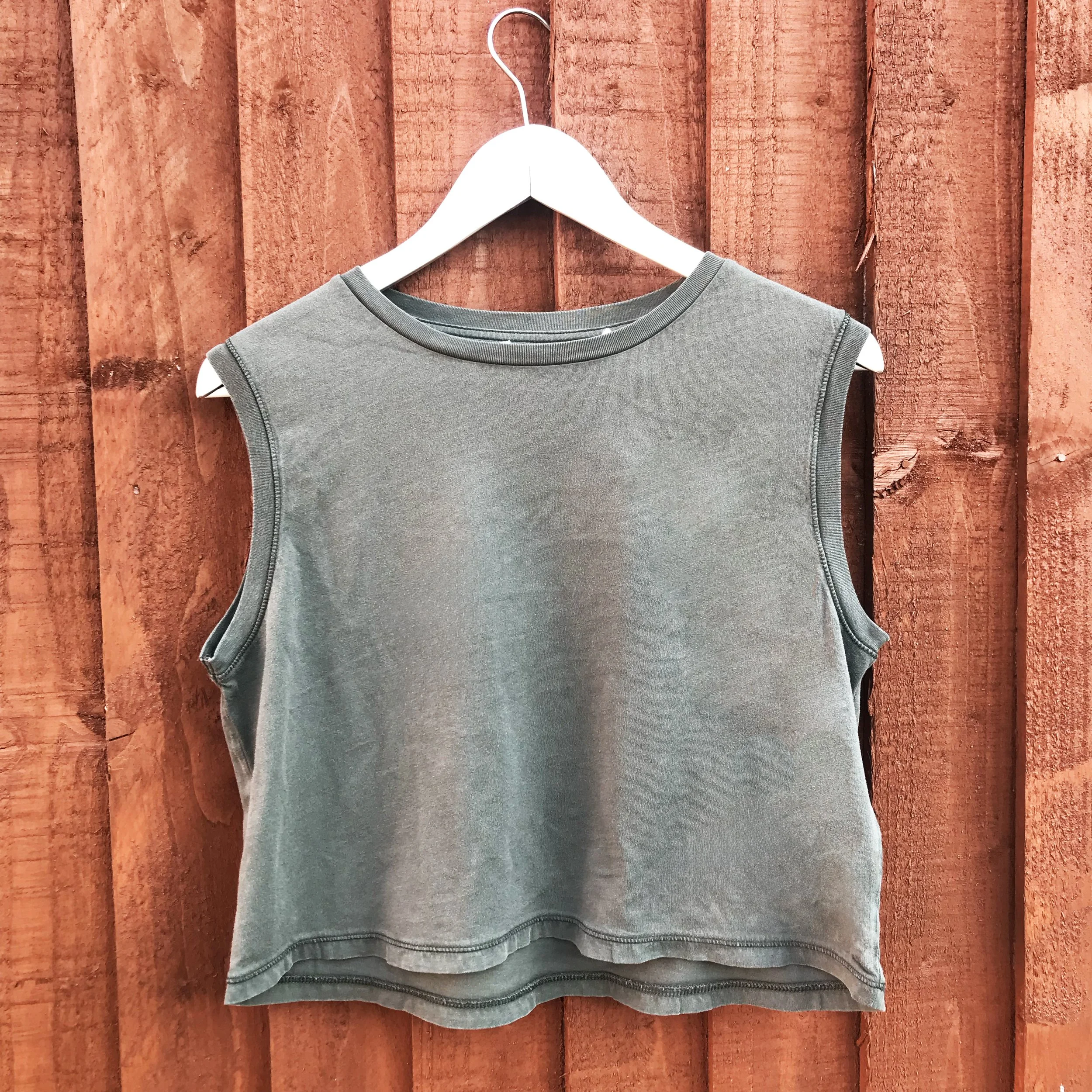 Organic Vest Top - Olive