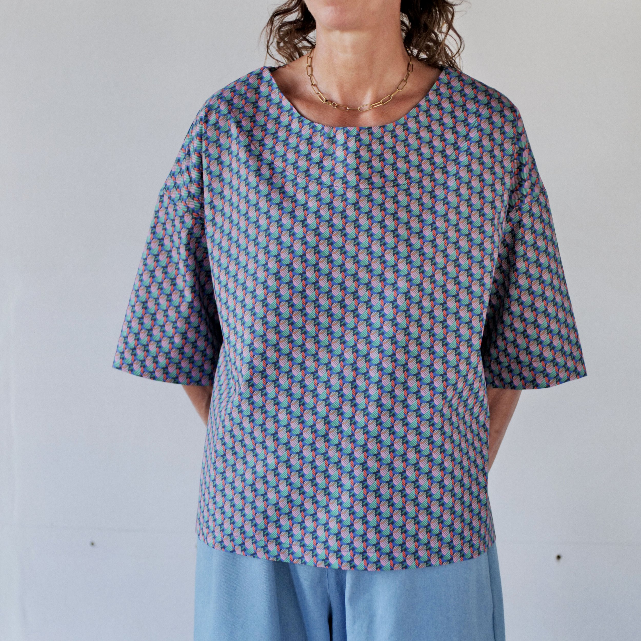 Juliette Top | Liberty Fabric - Hercules Cotton Poplin