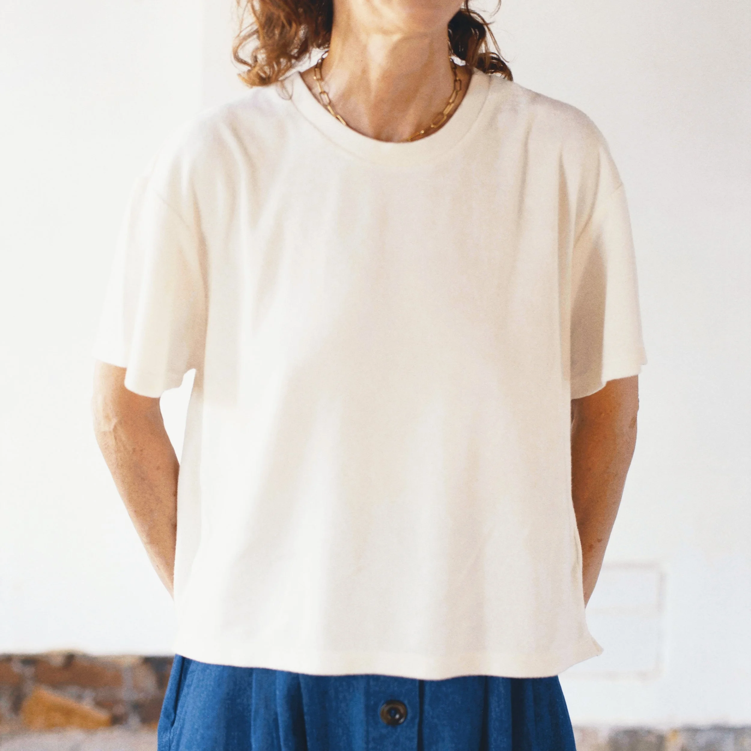 Organic Towelling T | Cream