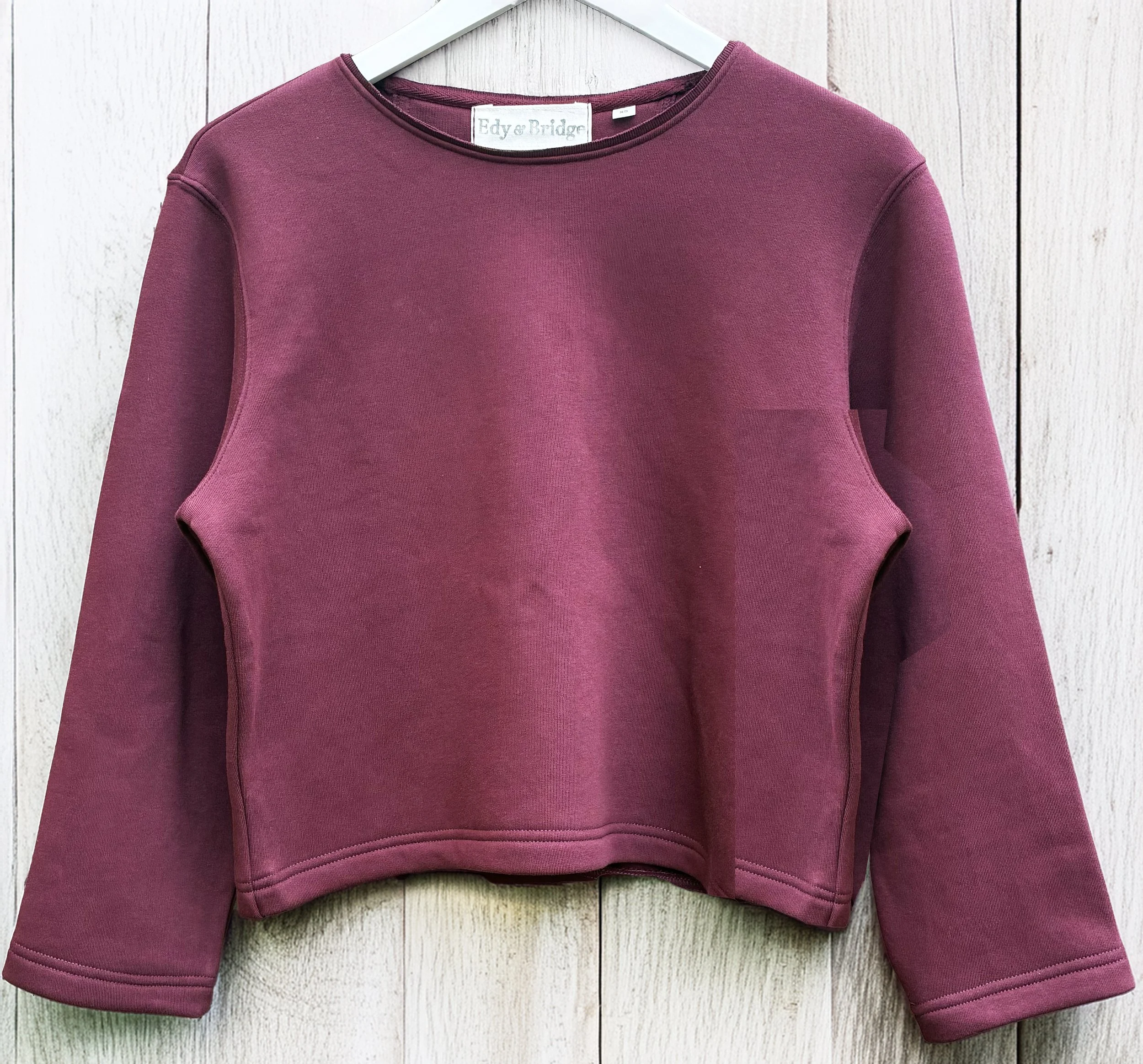 Camille Organic Sweatshirt | Burgundy