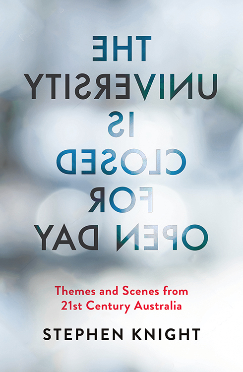 The University is Closed for Open Day (rejected cover design)
