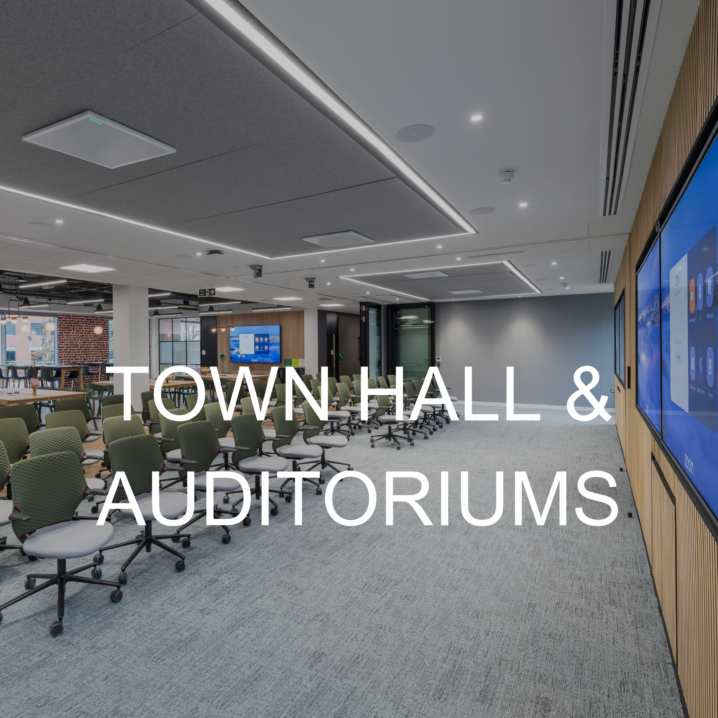 av equipment for town hall and auditoriums