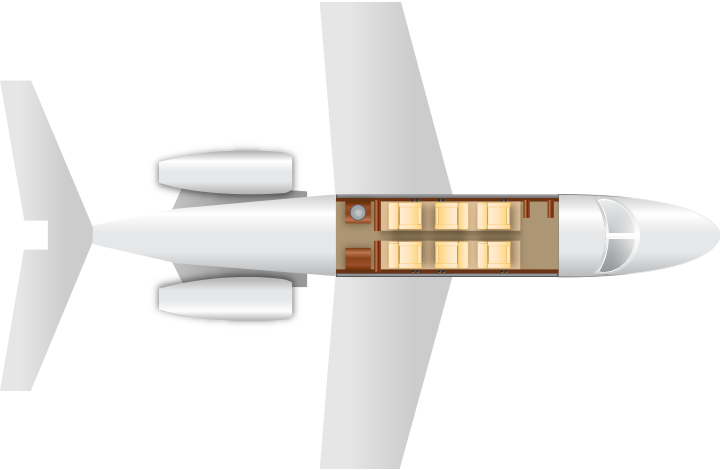 LEARJET 40 / XR - Cabin Layout
