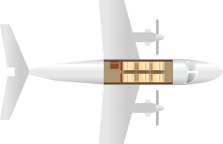 KING AIR 200 - Cabin Layout
