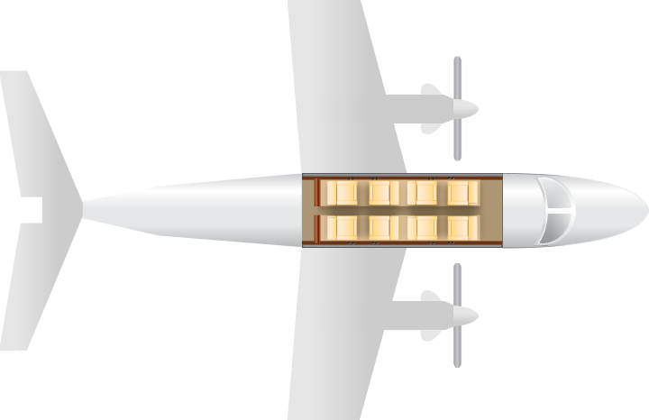 KING AIR 350 - Cabin Layout