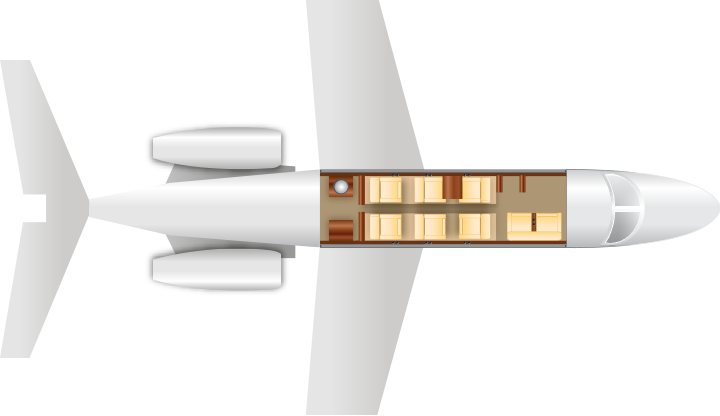 CITATION XLS - Cabin Layout