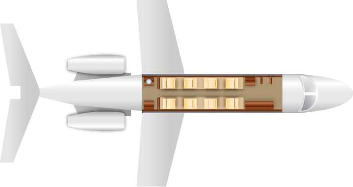 CITATION SOVEREIGN - Cabin Layout