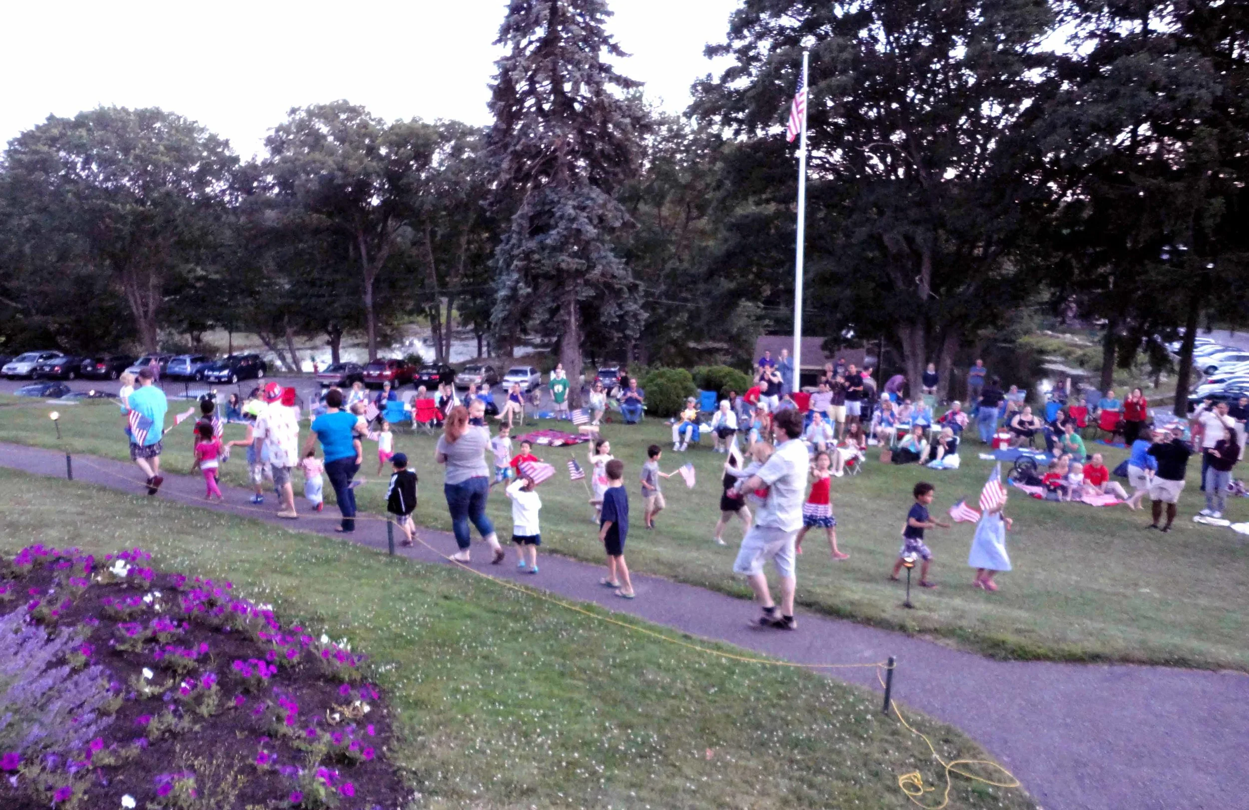 "Parade of Children" during the playing of Stars & Stripes.
