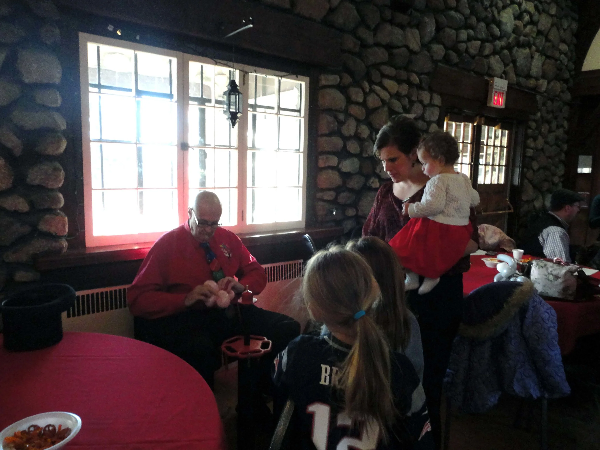 Children enjoying the Balloon Magic of Yarrow.