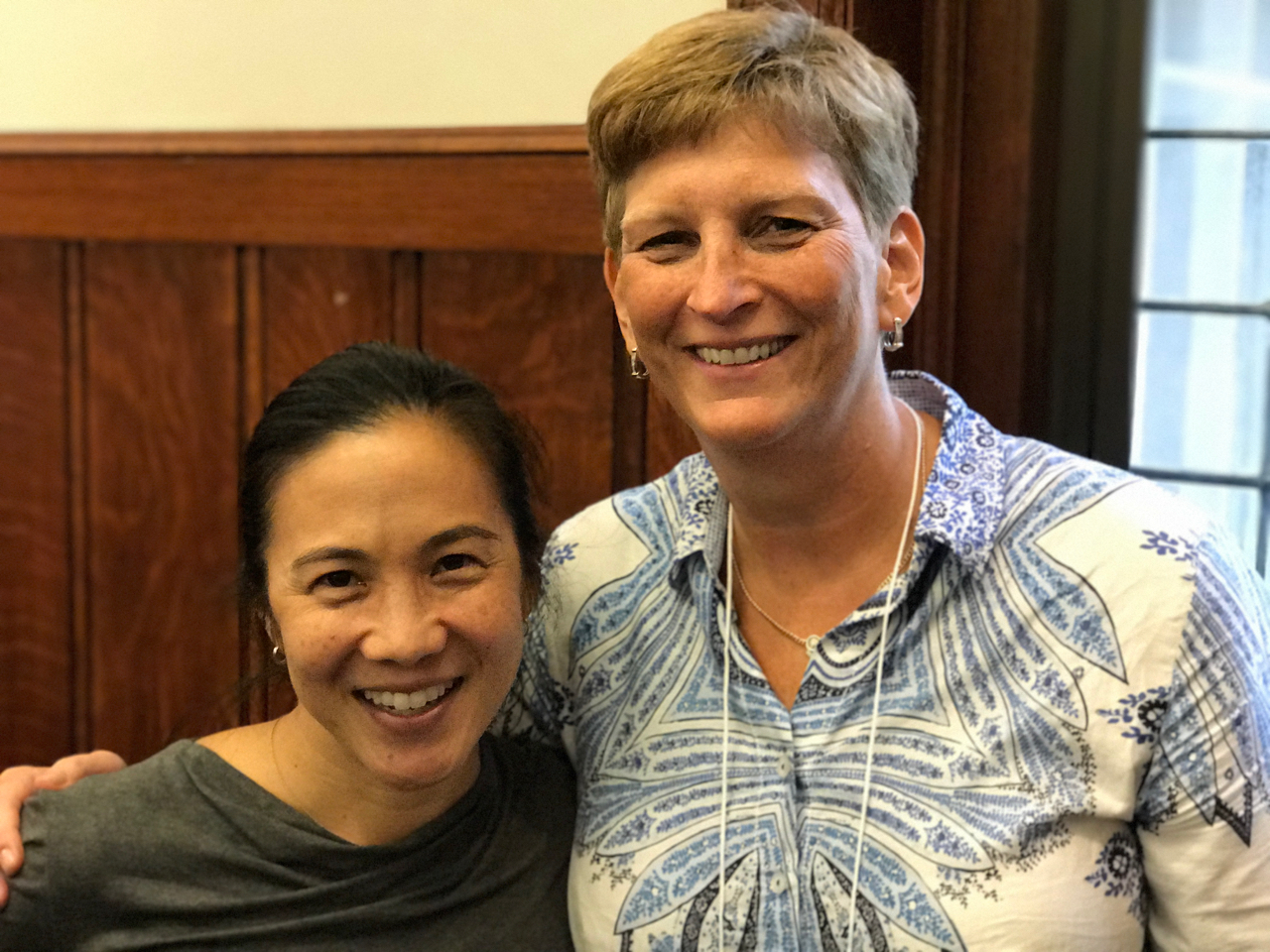Me (starstruck) with Angela Duckworth on the first day of Research Methods.