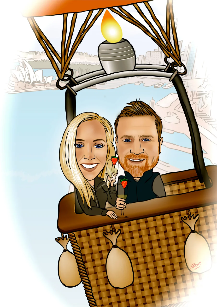 Engagement Present Caricature