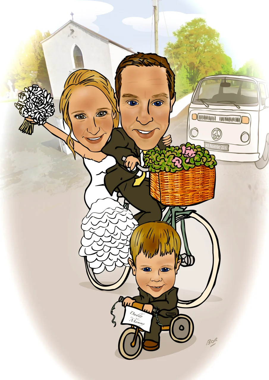 Wedding Present Cartoon