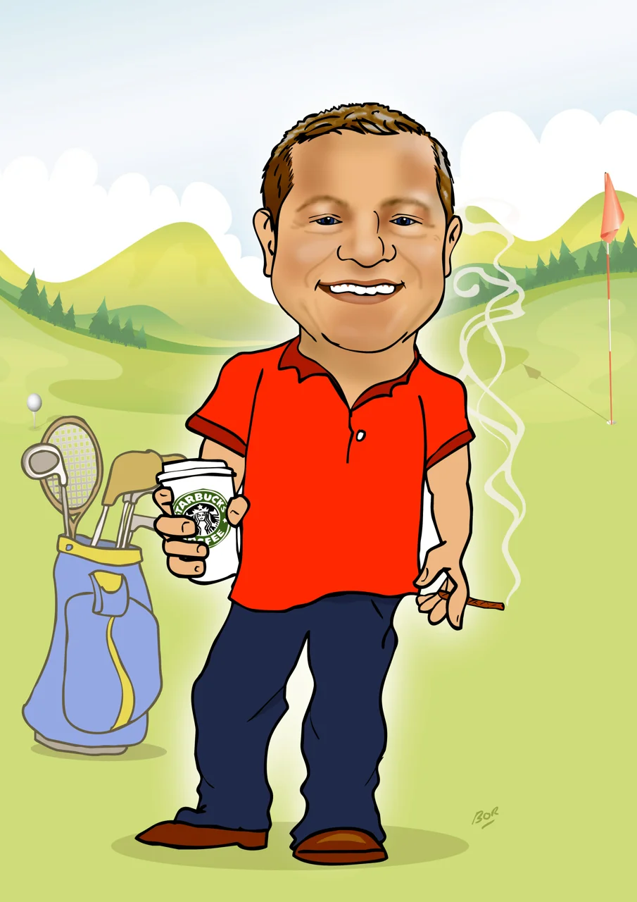 Birthday Present Caricature