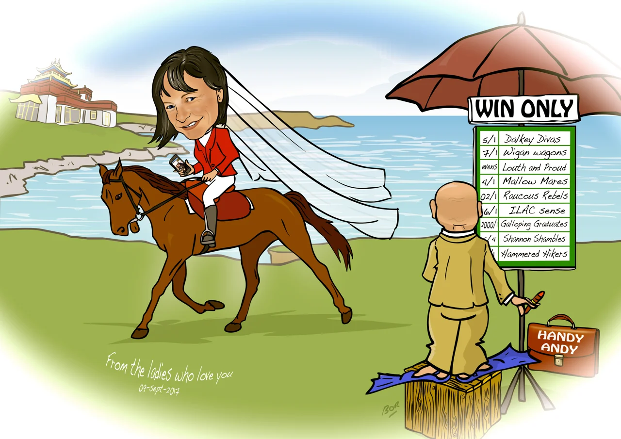 Hen Party Caricature