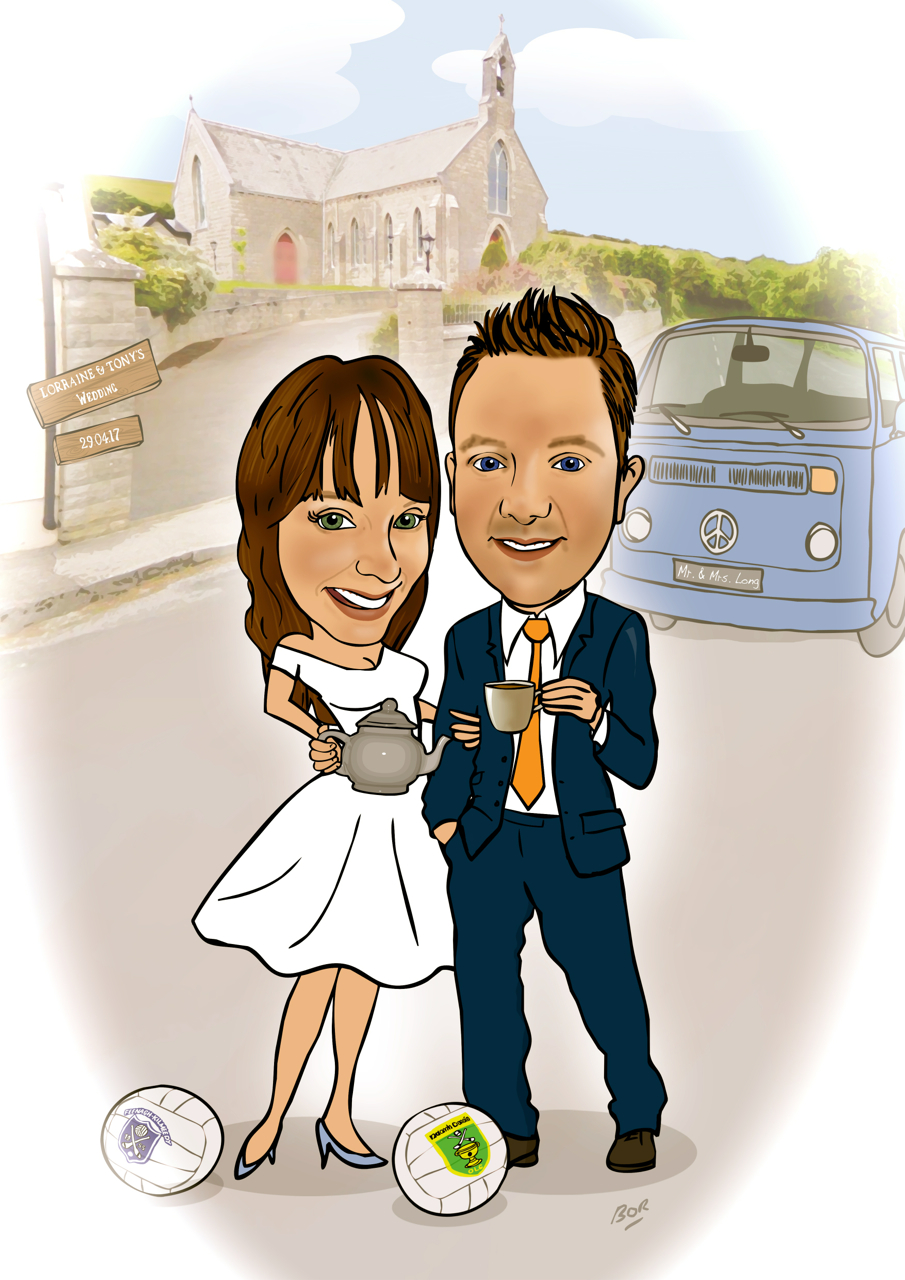 Wedding Gift Caricature