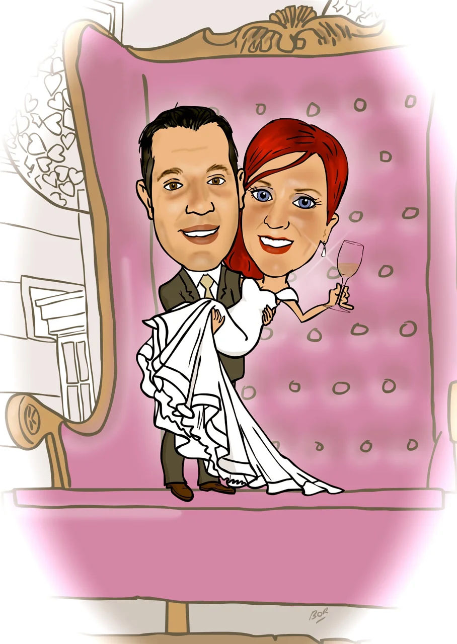 Wedding Invite Cartoon