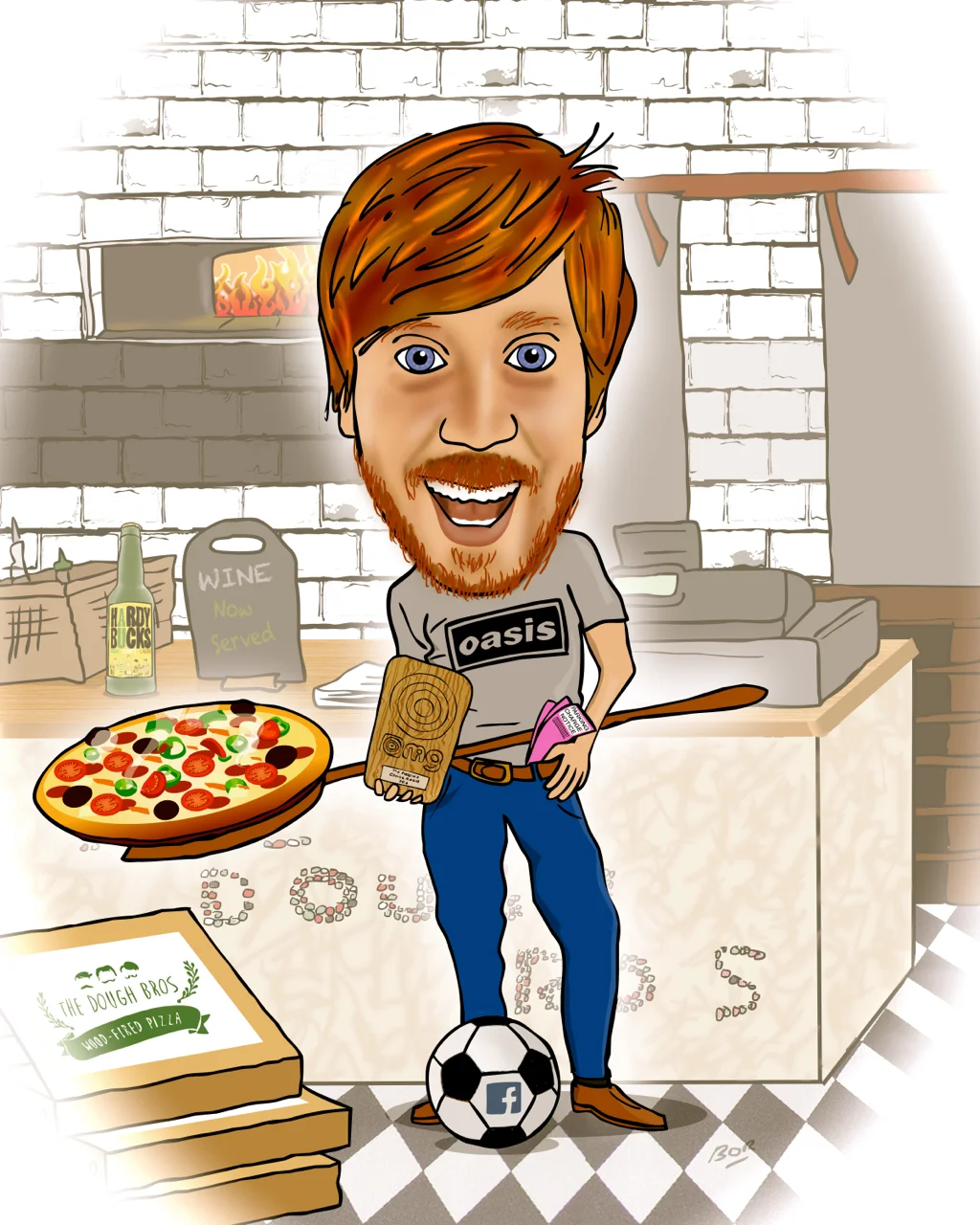 Cartoons on canvas "The Dough Bros"