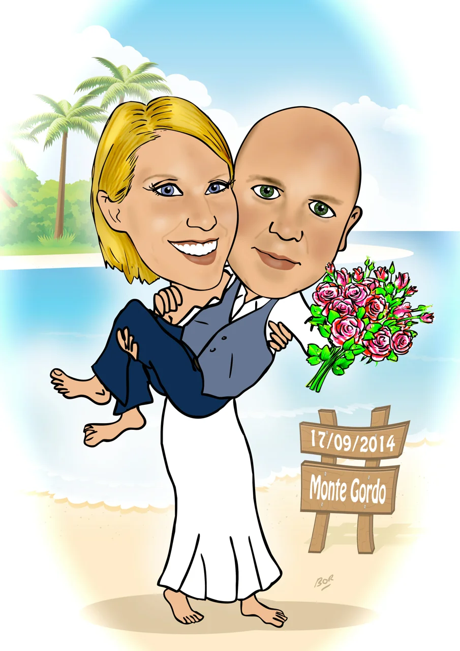 Wedding Invite Cartoon
