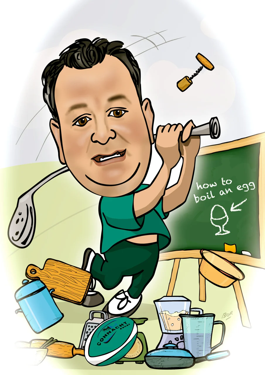 60th Birthday Present Caricature For Friend