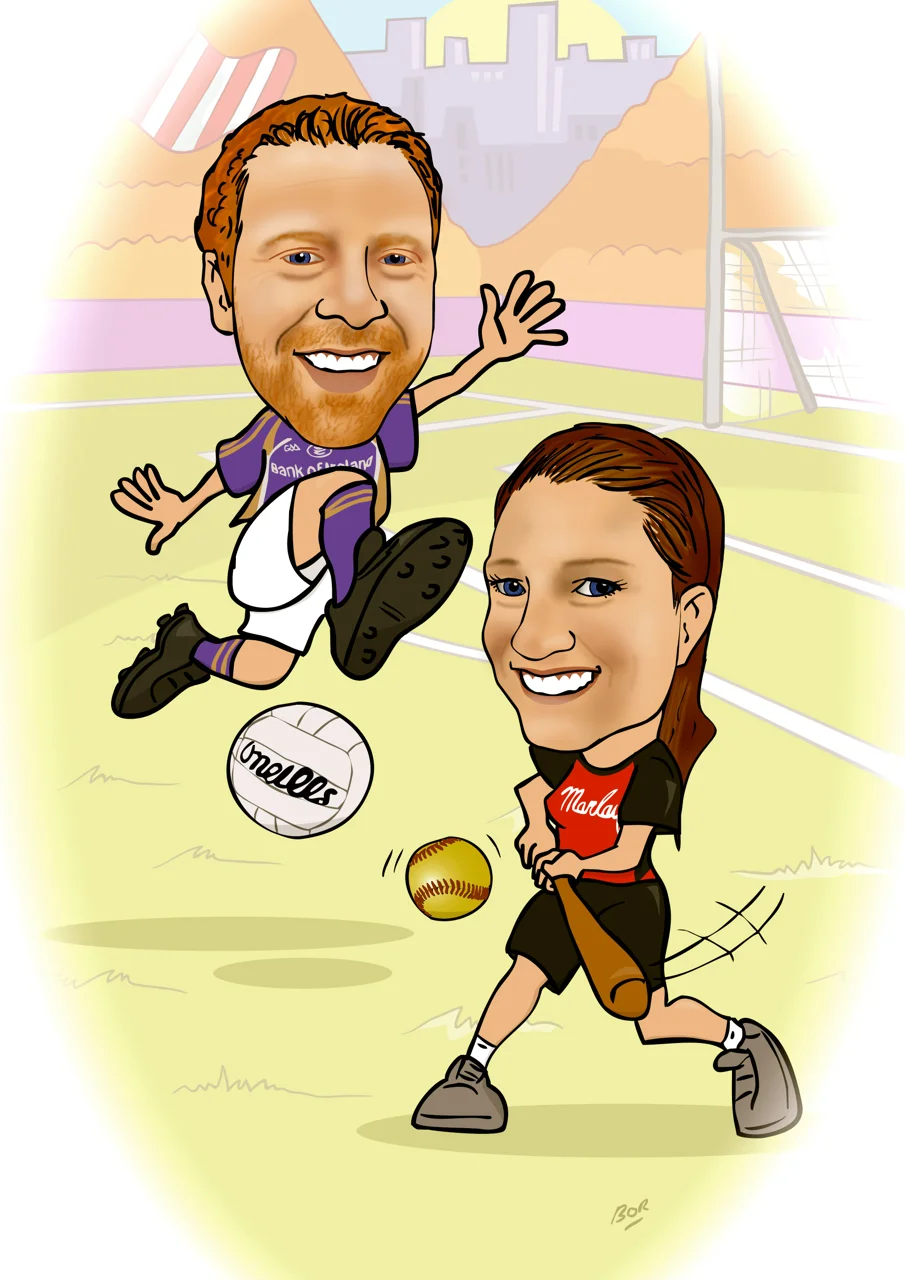 Kris Kringle Gift Caricature