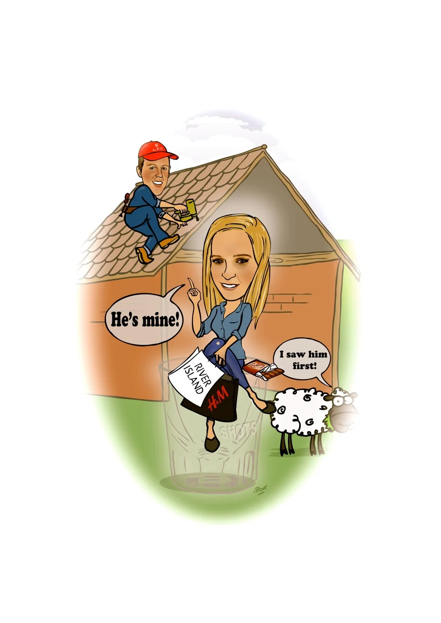Hen Party Present Idea (A Caricature For Guests To Sign)