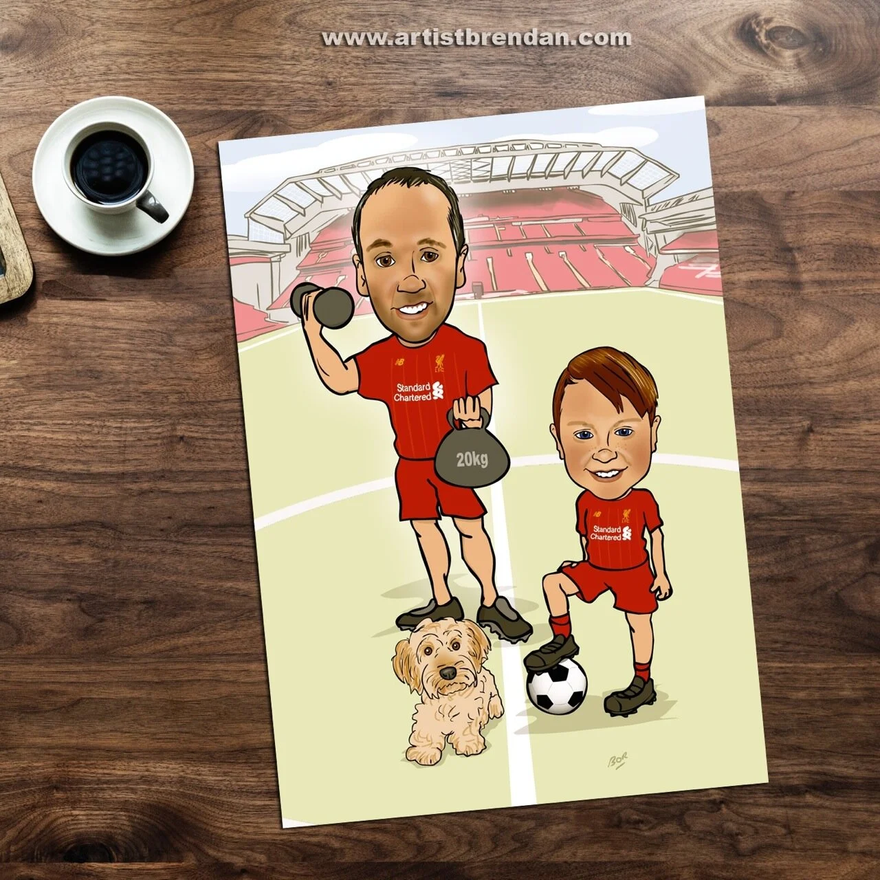 Caricature For Liverpool Fans
