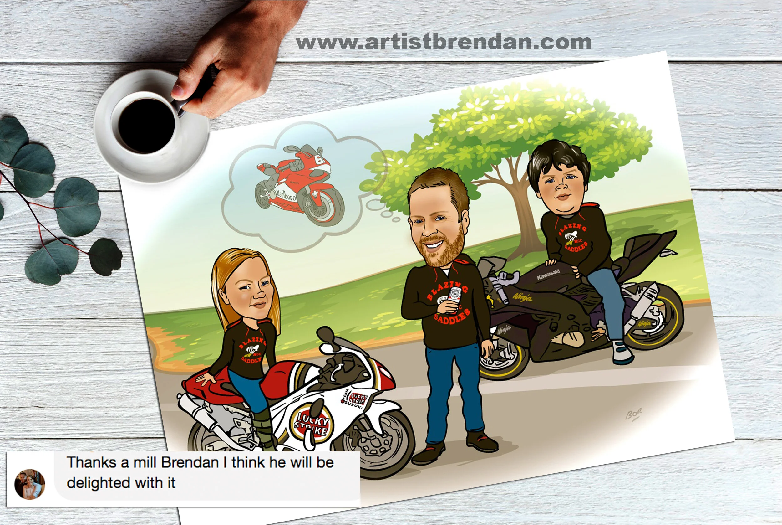 Biker Dad &amp; Kids