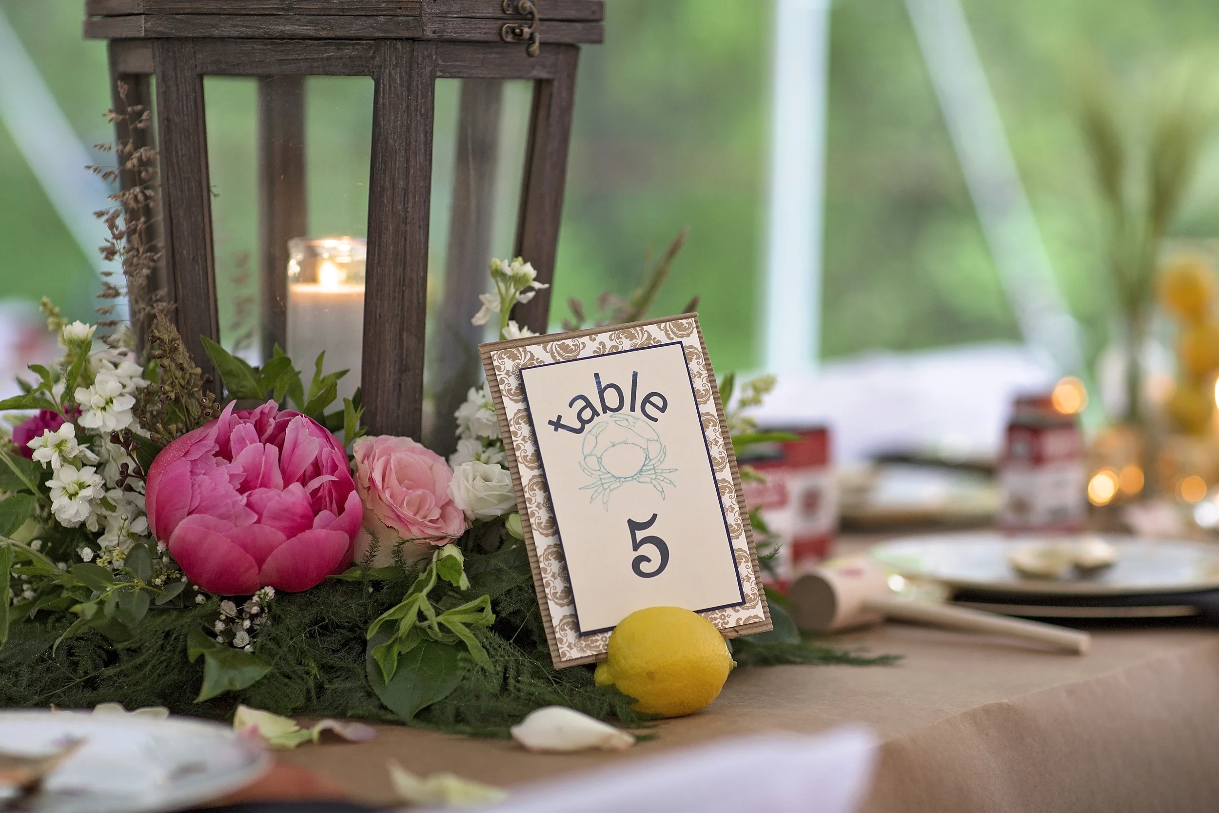 Table number & invitations by Dillon design co. Roxanne Lee