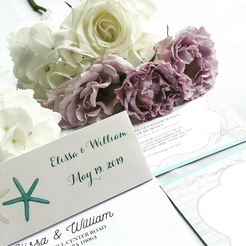 Your invitation and flowers make beautiful pictures. Dana Marie Photogrraphy