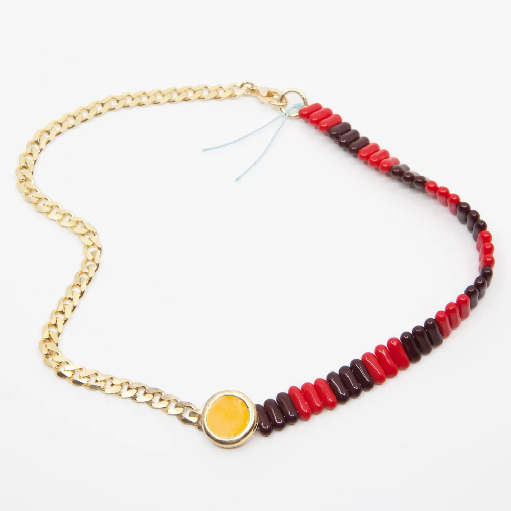 A. Carnevale Glass Bead and Chain Necklace | Abby Carnevale Jewelry | New York, NY