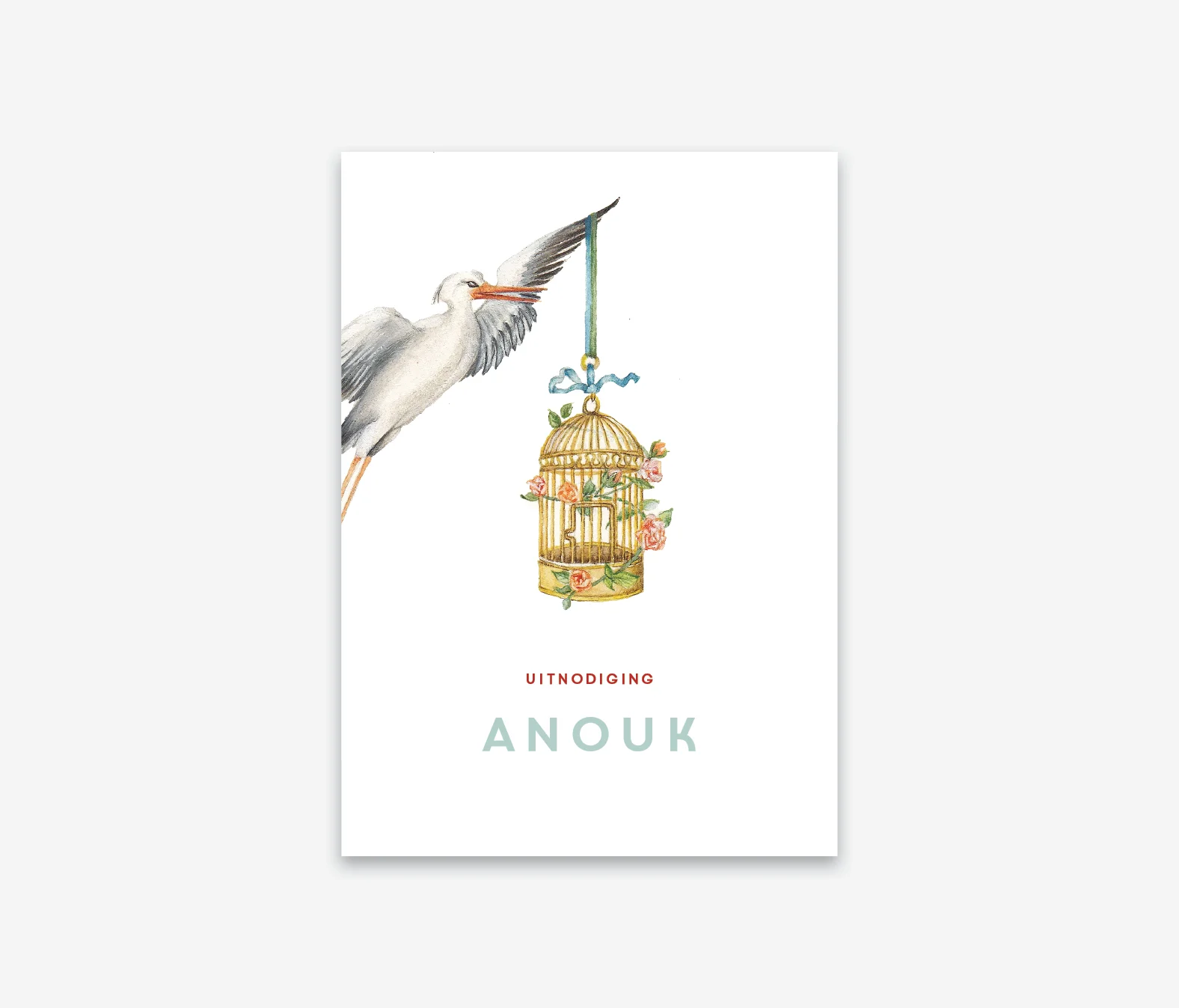 Babyborrelkaartje Muziek thema (vanaf 50ex.)