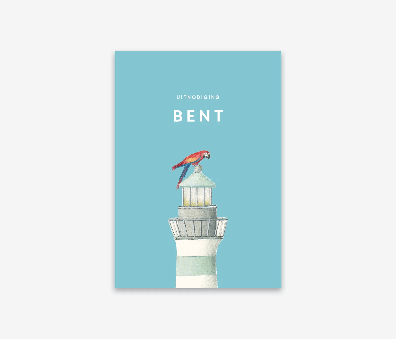 Babyborrelkaartje Boot thema (vanaf 50ex.)