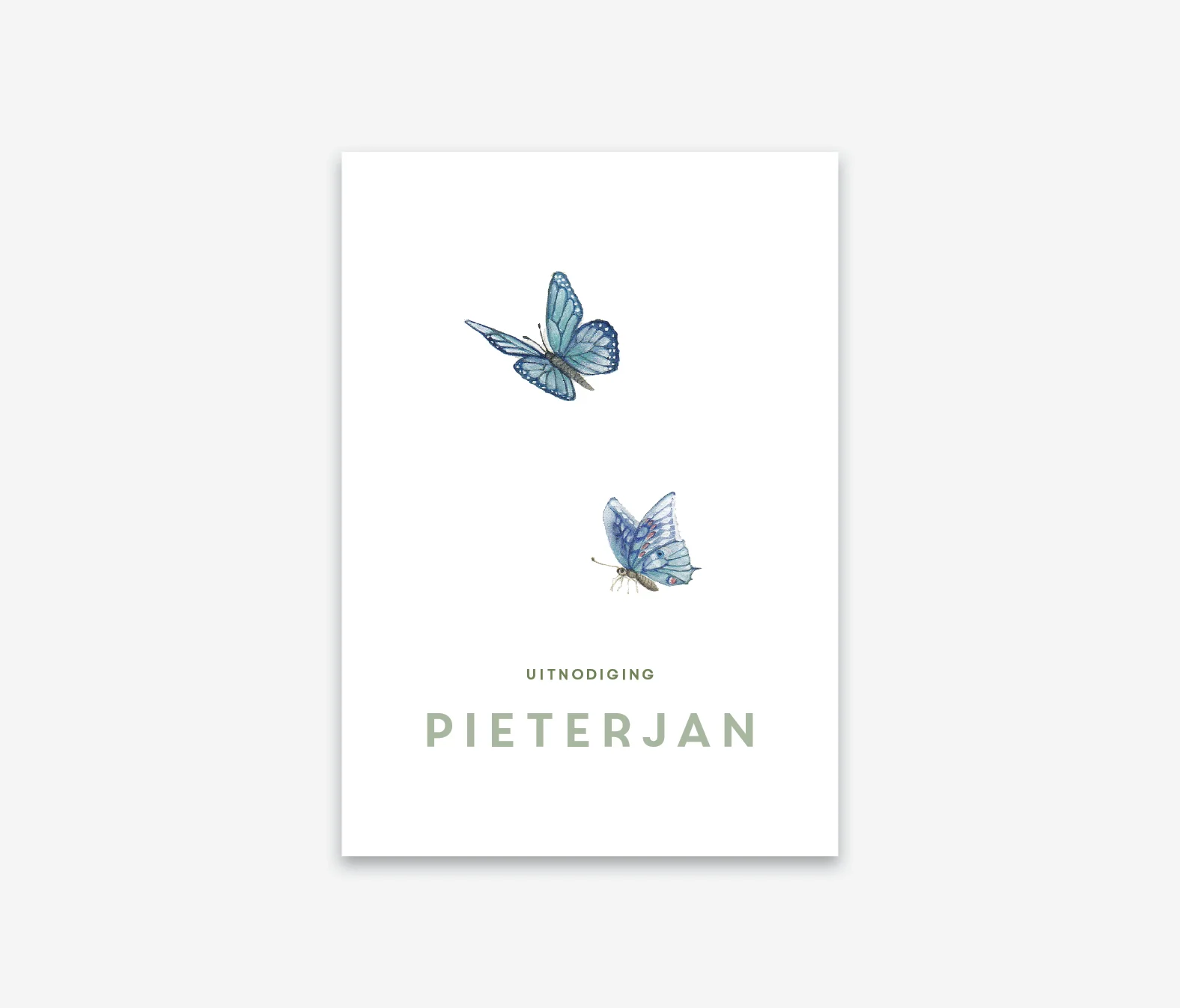 Babyborrelkaartje Panda thema (vanaf 50ex.)