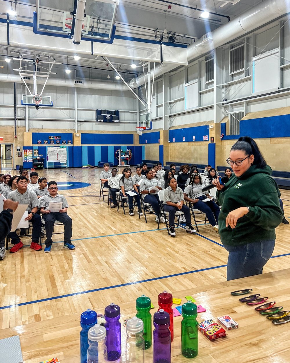  Twice a year, at our middle school auction, scholars get to buy prizes with the “prep points” they’ve earned for positive behavior. Some prizes include water bottles, accessories, pizza &amp; donut raffles, and the most popular of all - a ticket to 