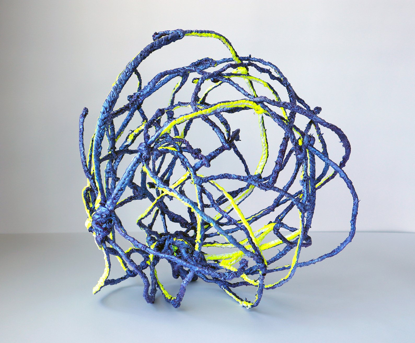  Still Going (Texas). 2012-2022.   Wire, fabric, acrylic paint  17 x 16 x 16.5 inches 
