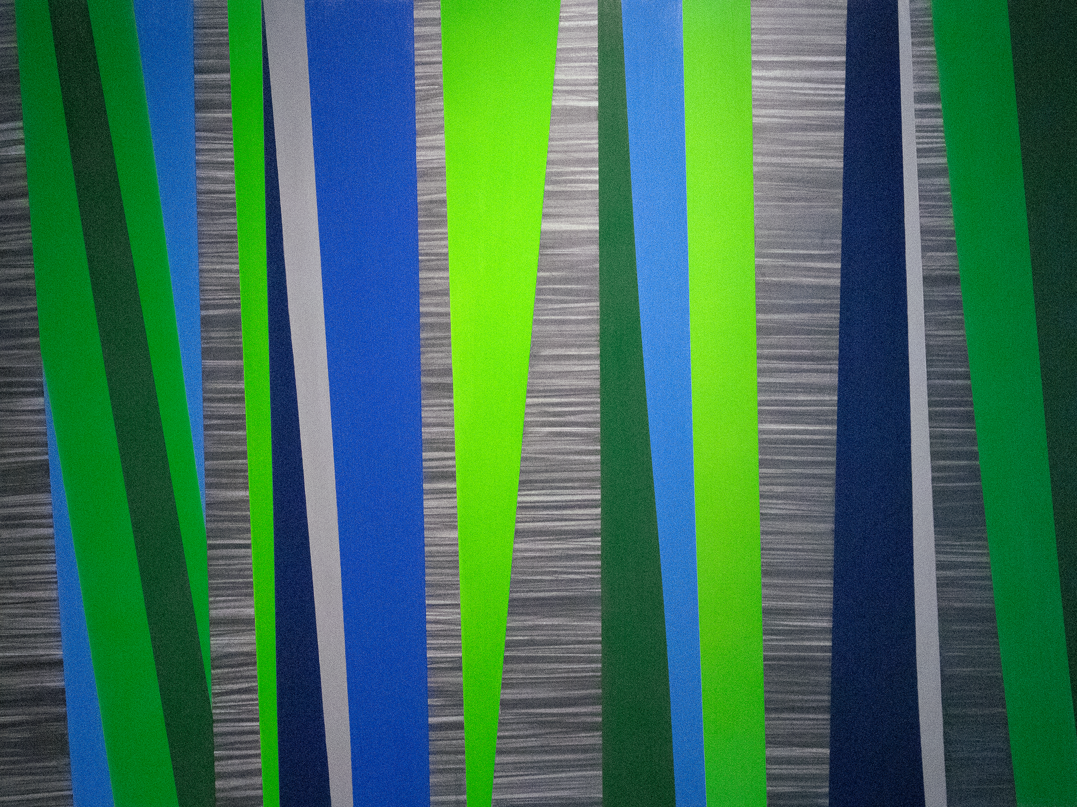 Early Spring. 2025. Acrylic paint, graphite & paper on panel. 30 x 40 inches.