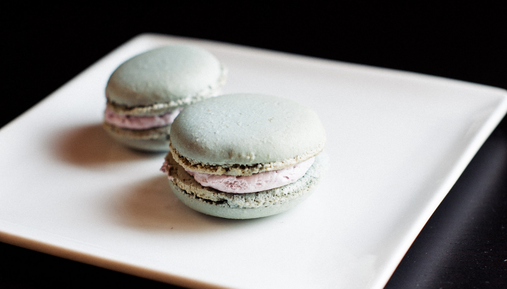 Blueberry Macarons