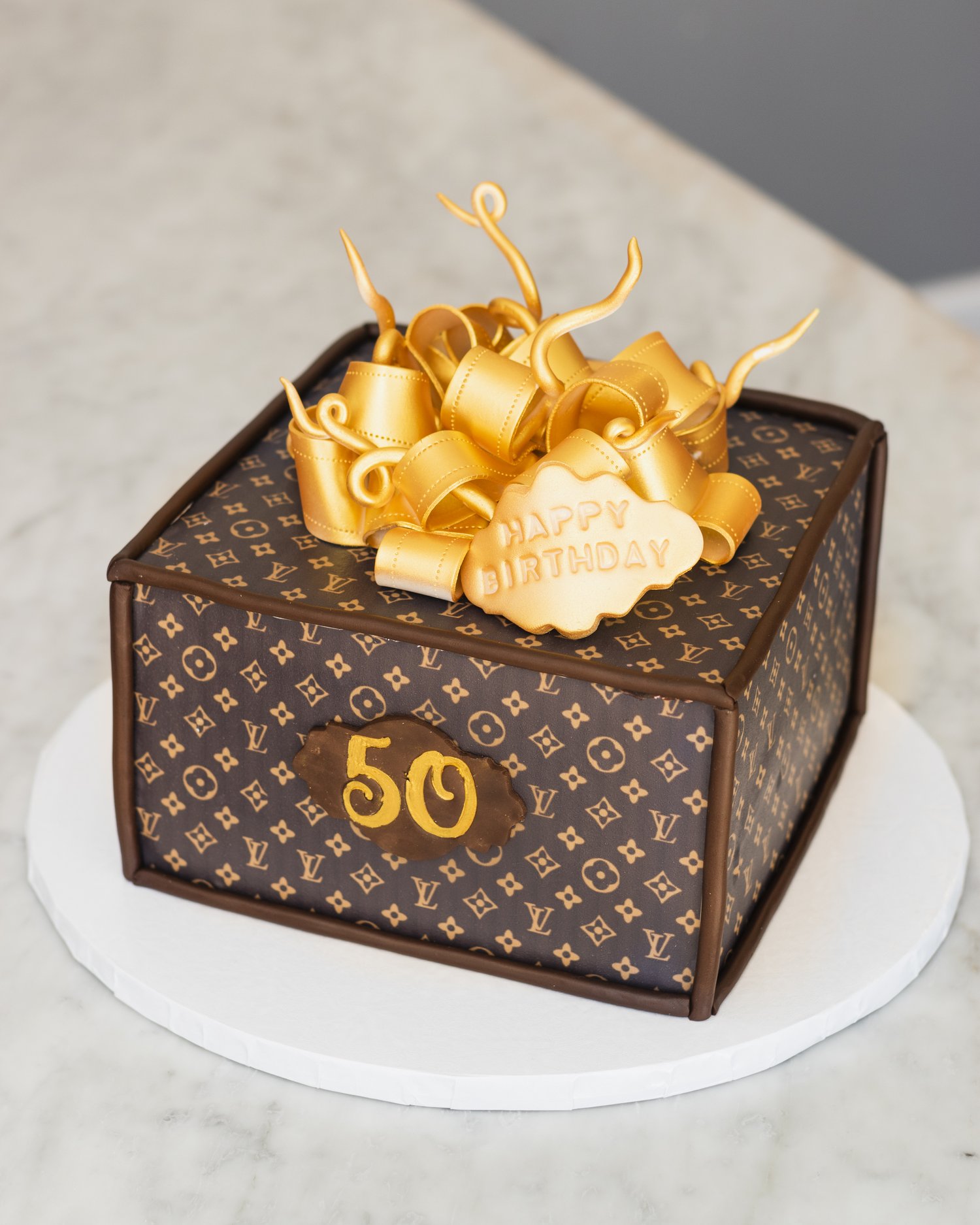 Louis Vuitton Gift Box Cake Recipes