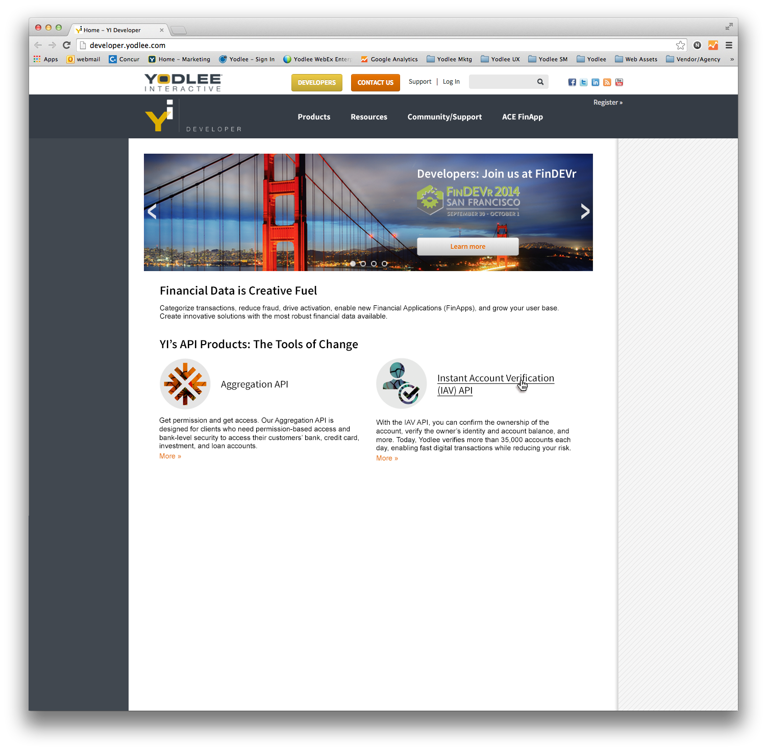 http://developer.yodlee.com/