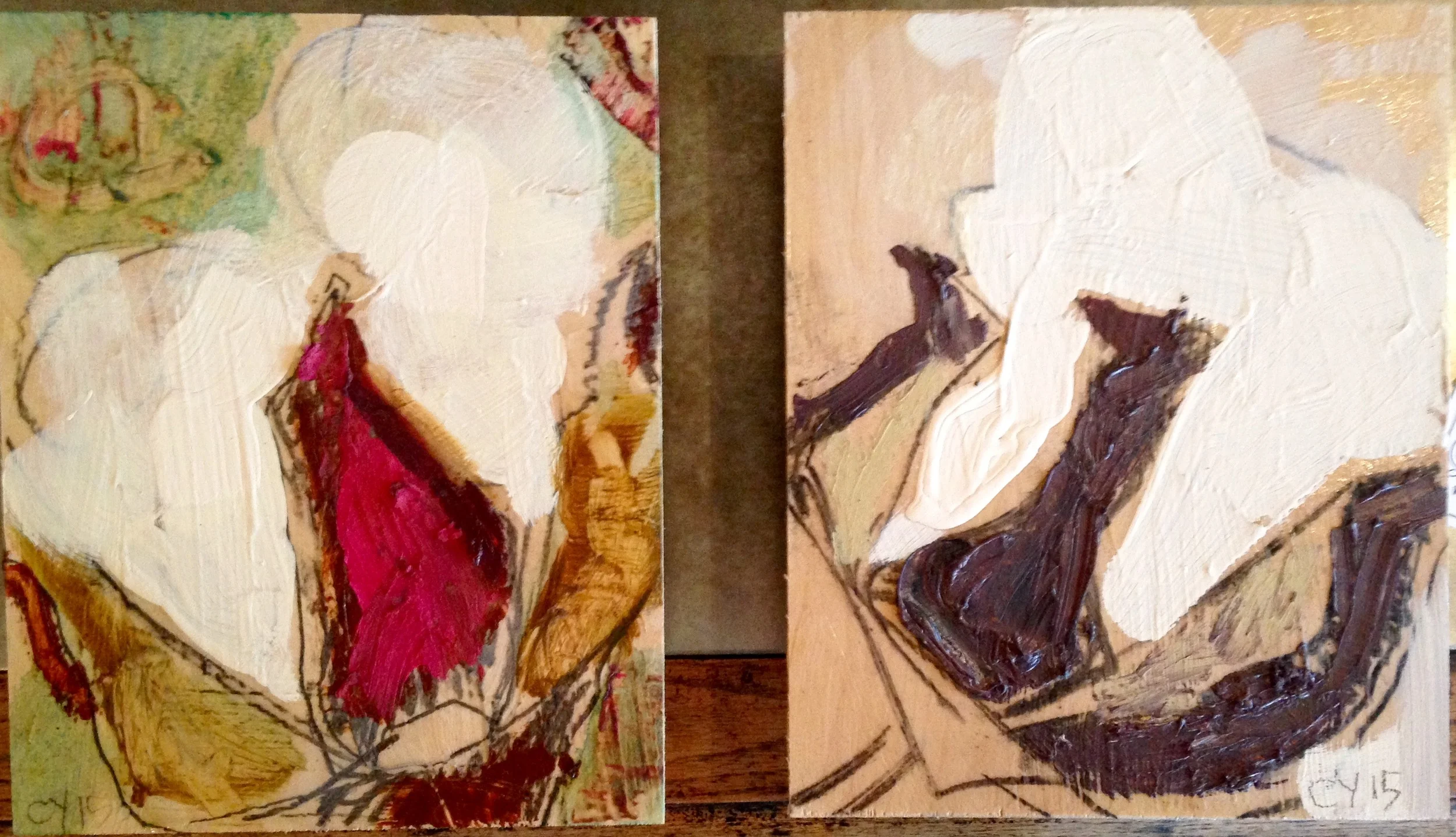 Mini Cotton on Wood Panel