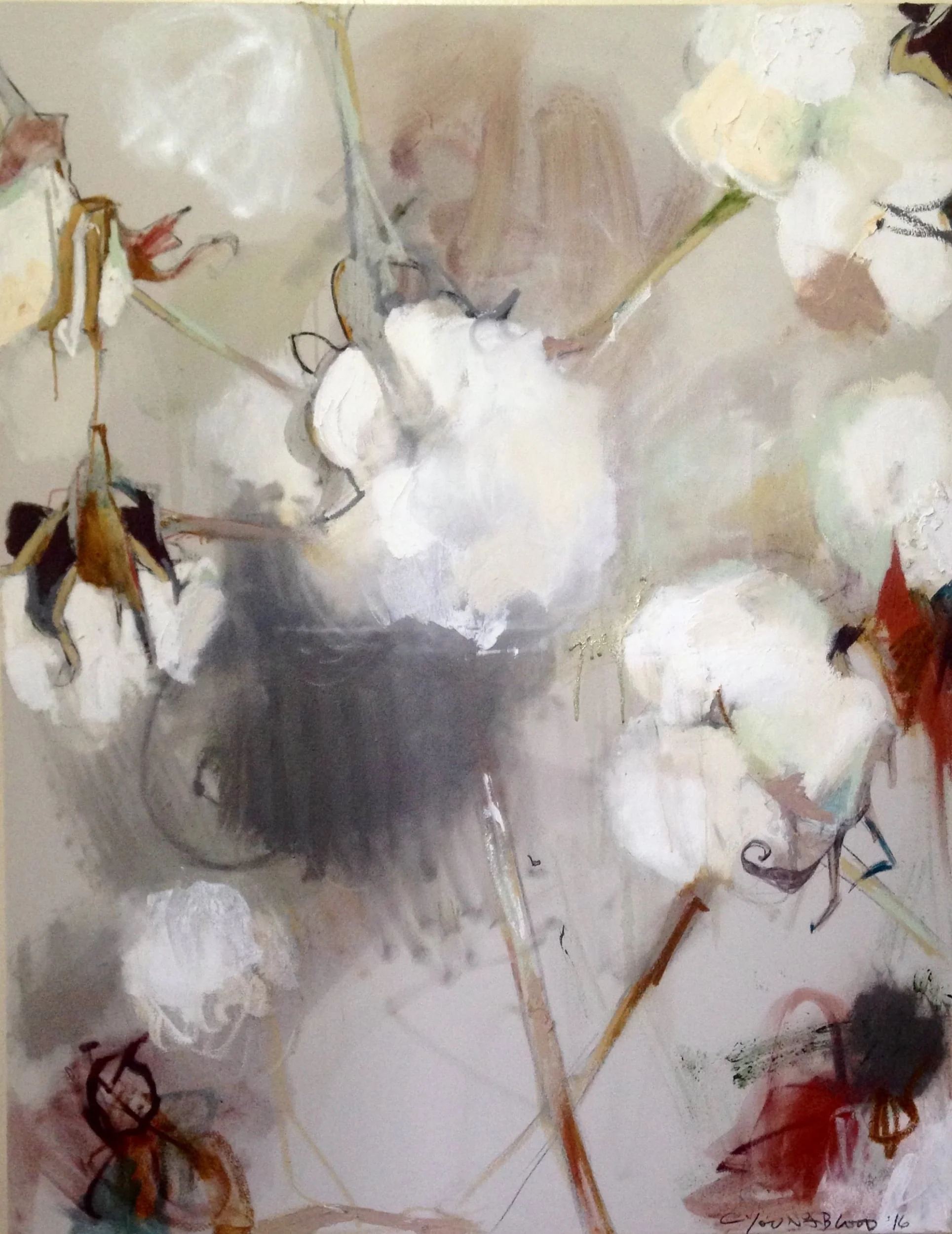 "Large January Cotton Abstraction I"