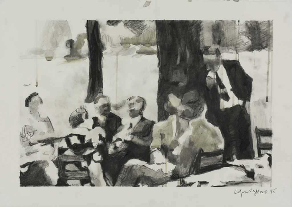 Study for Group Talking at the Table Under Tree.jpg