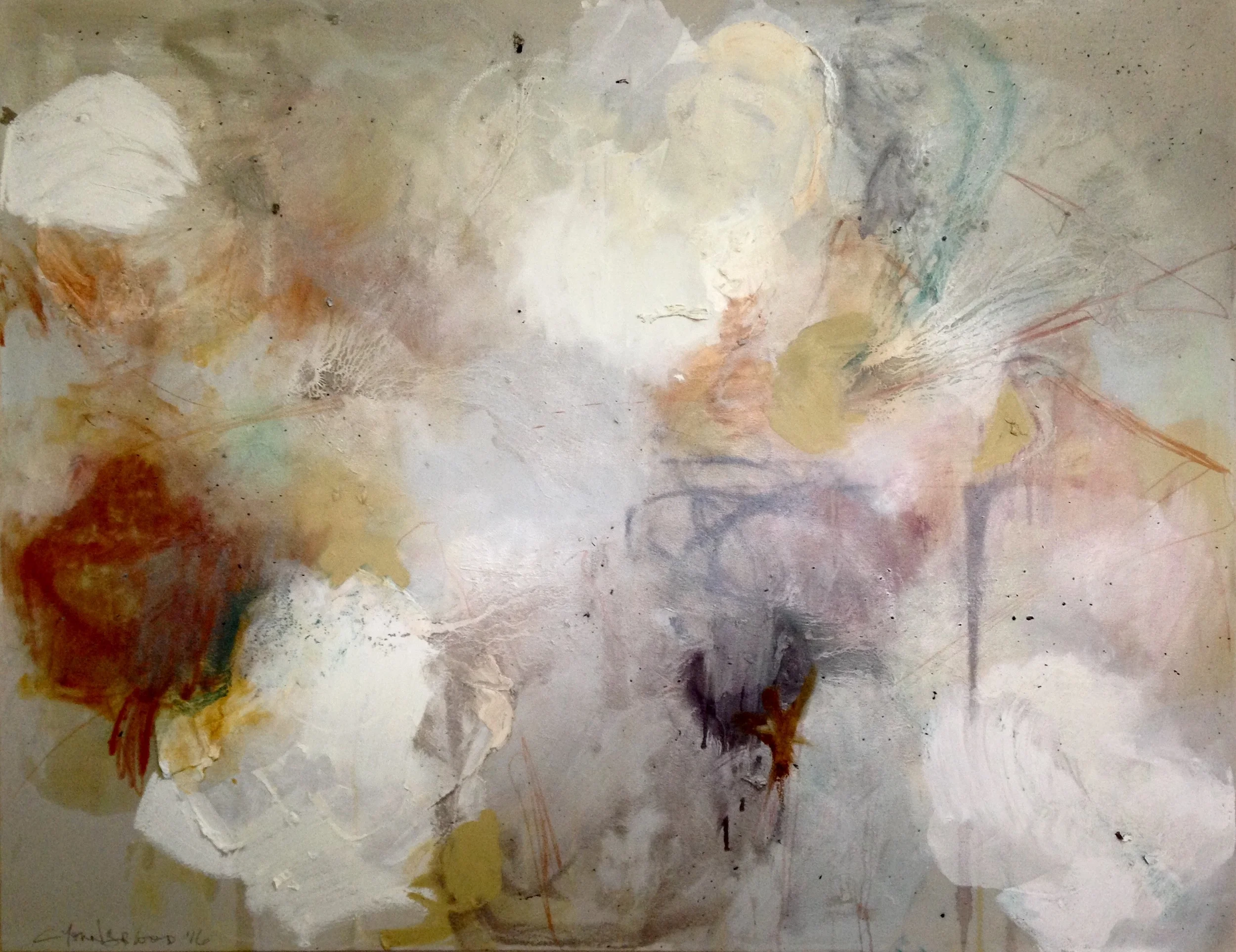 "Large Pale Louisiana Cotton Abstraction- January 2016"0