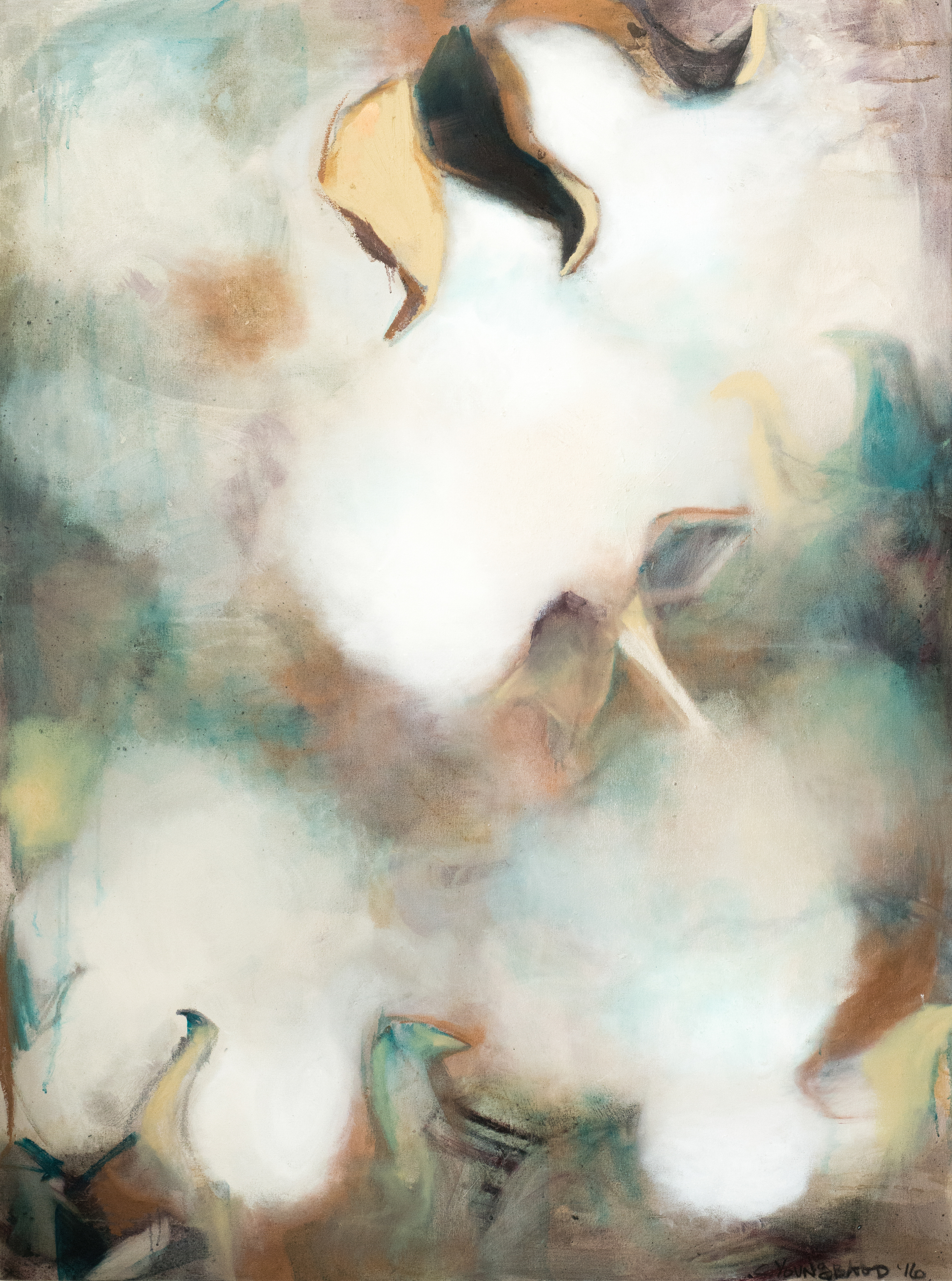 "Large Soft Louisiana Cotton Abstraction- February 2016"
